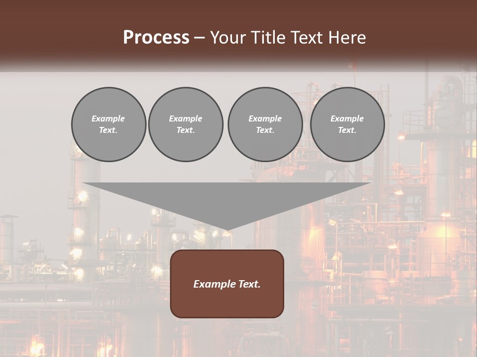 A Power Plant With A Sky Background PowerPoint Template