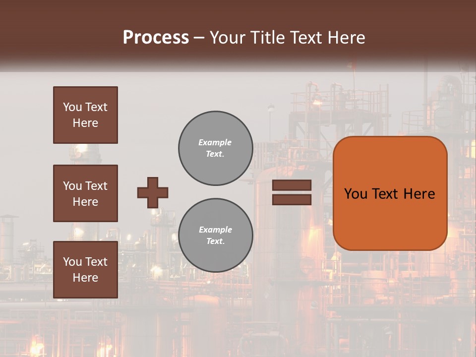 A Power Plant With A Sky Background PowerPoint Template