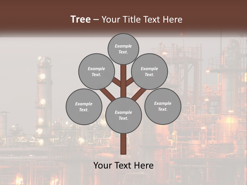 A Power Plant With A Sky Background PowerPoint Template