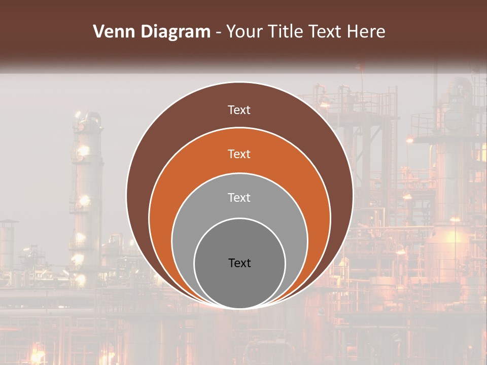 A Power Plant With A Sky Background PowerPoint Template