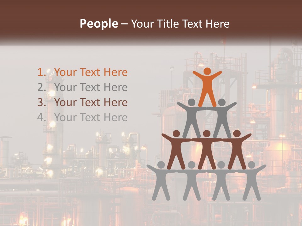 A Power Plant With A Sky Background PowerPoint Template