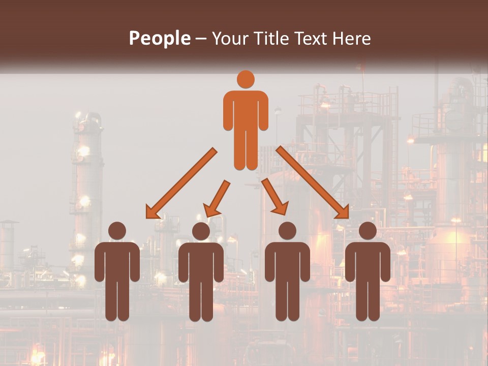 A Power Plant With A Sky Background PowerPoint Template