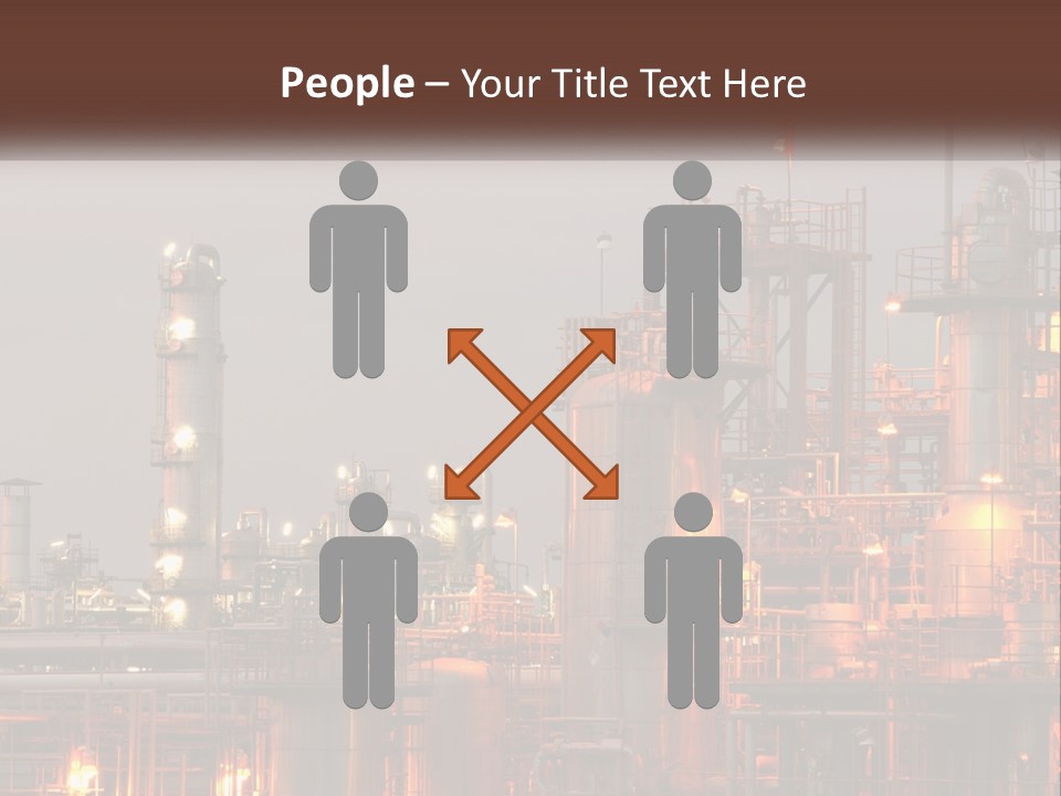 A Power Plant With A Sky Background PowerPoint Template