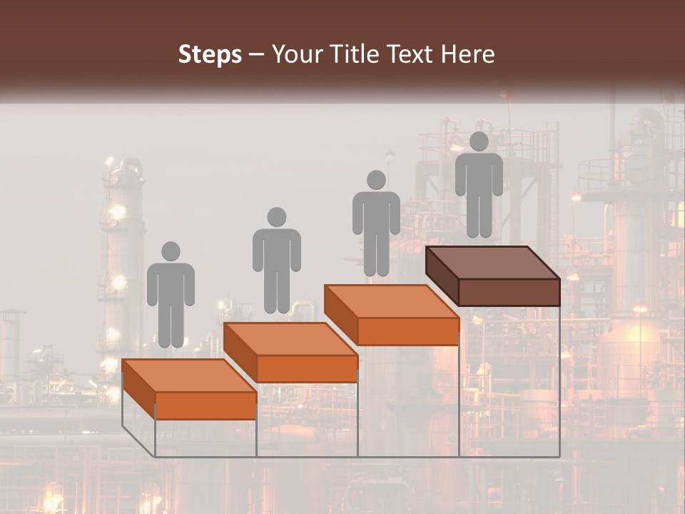 A Power Plant With A Sky Background PowerPoint Template