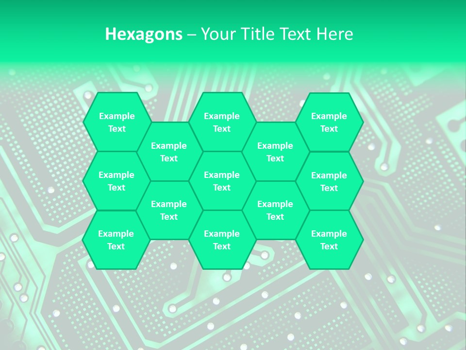 A Green Circuit Board Powerpoint Presentation PowerPoint Template