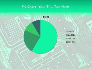 A Green Circuit Board Powerpoint Presentation PowerPoint Template