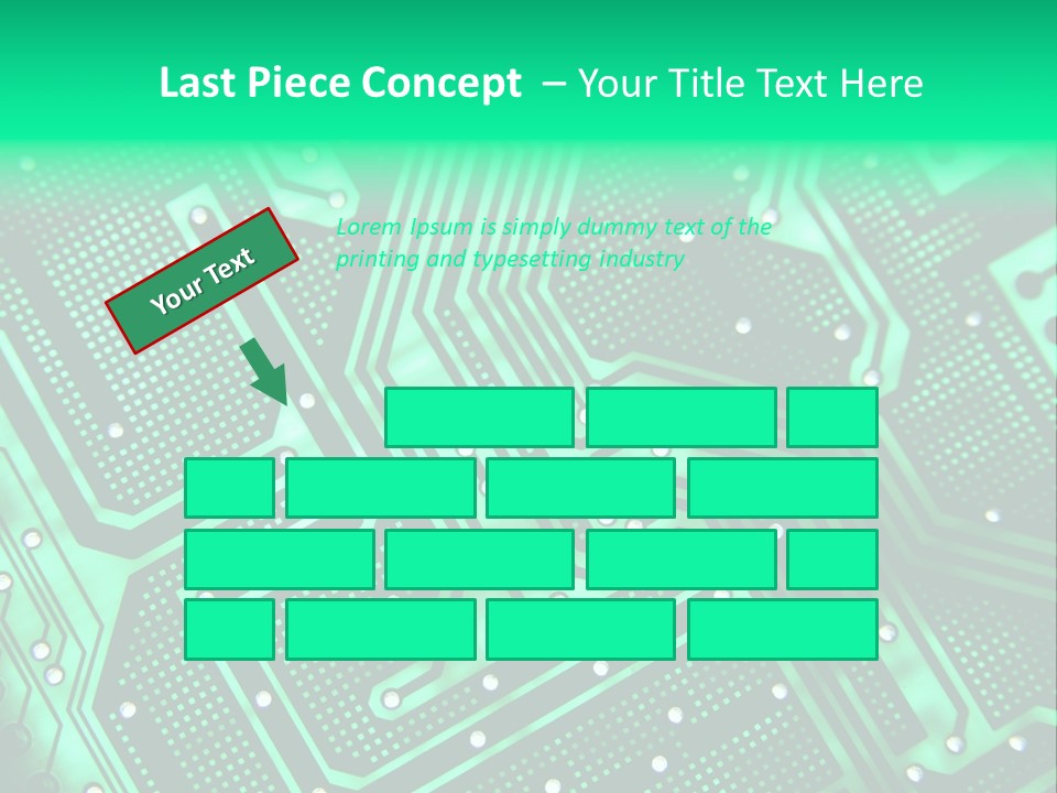A Green Circuit Board Powerpoint Presentation PowerPoint Template