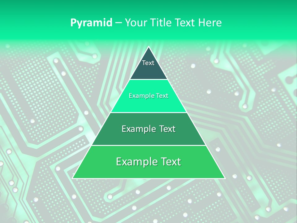 A Green Circuit Board Powerpoint Presentation PowerPoint Template