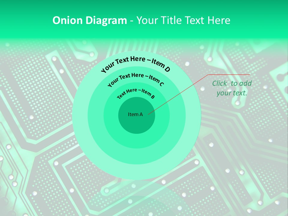 A Green Circuit Board Powerpoint Presentation PowerPoint Template