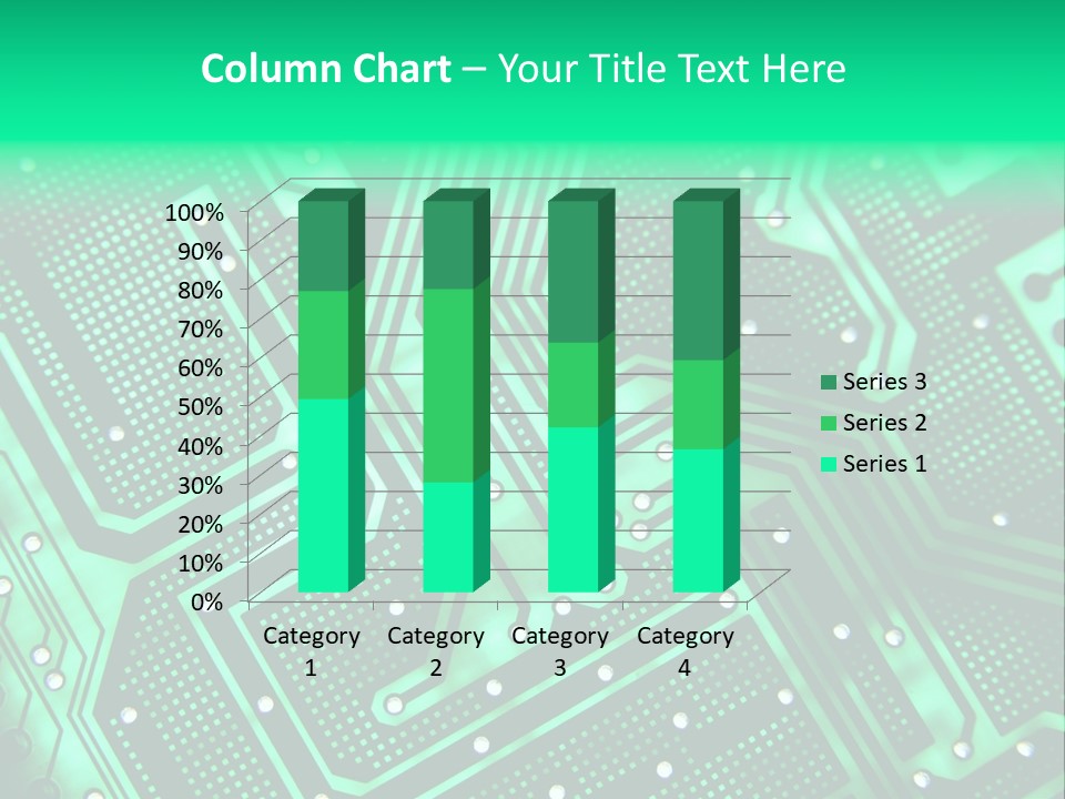 A Green Circuit Board Powerpoint Presentation PowerPoint Template