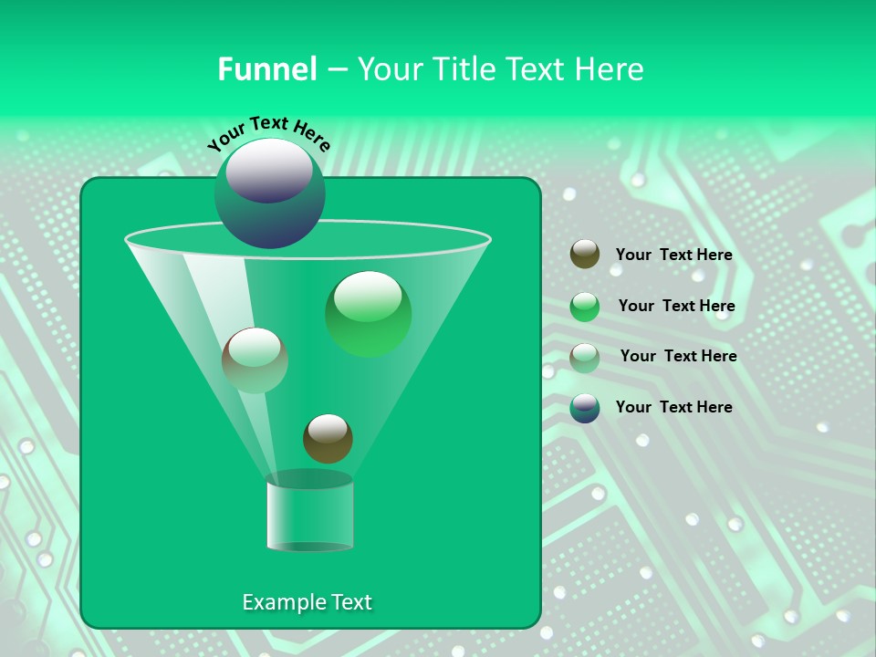 A Green Circuit Board Powerpoint Presentation PowerPoint Template