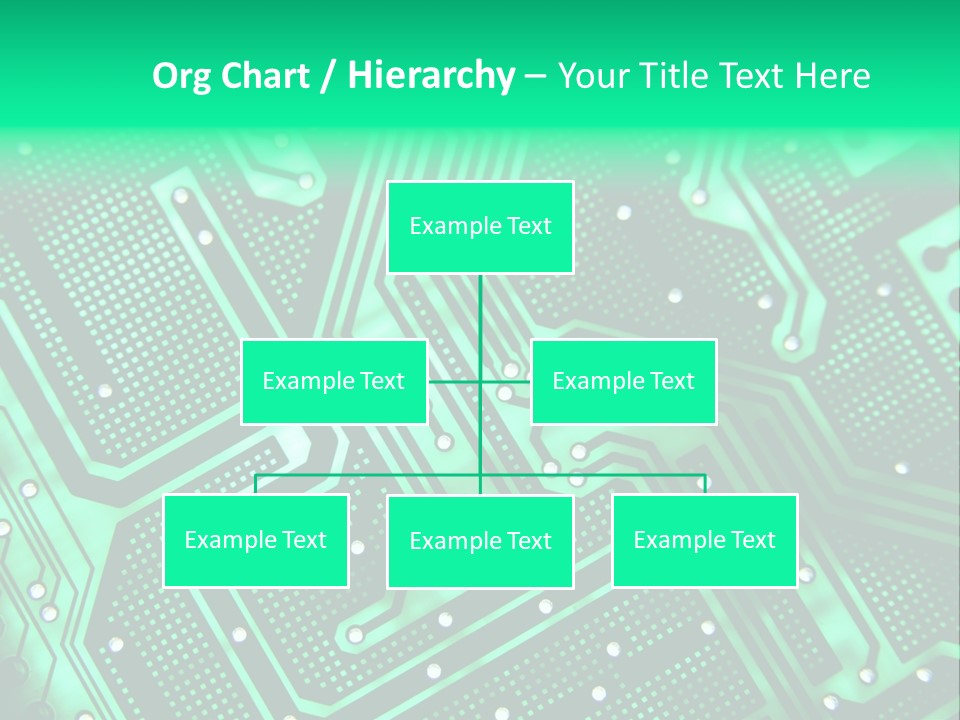 A Green Circuit Board Powerpoint Presentation PowerPoint Template