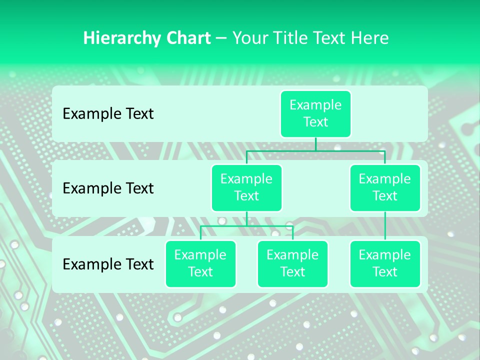 A Green Circuit Board Powerpoint Presentation PowerPoint Template