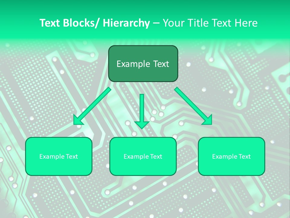 A Green Circuit Board Powerpoint Presentation PowerPoint Template