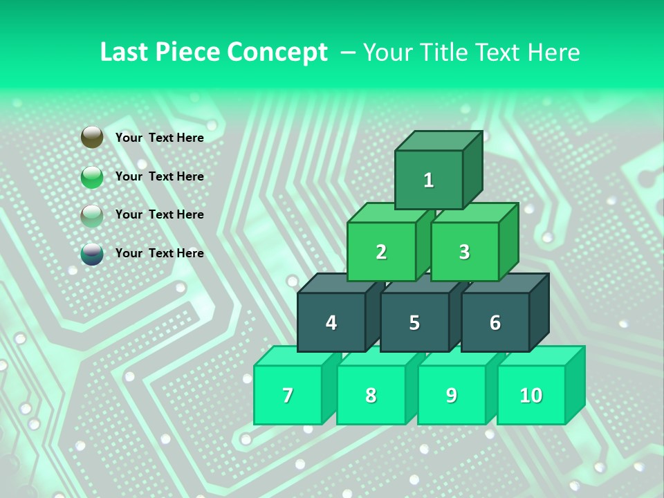 A Green Circuit Board Powerpoint Presentation PowerPoint Template