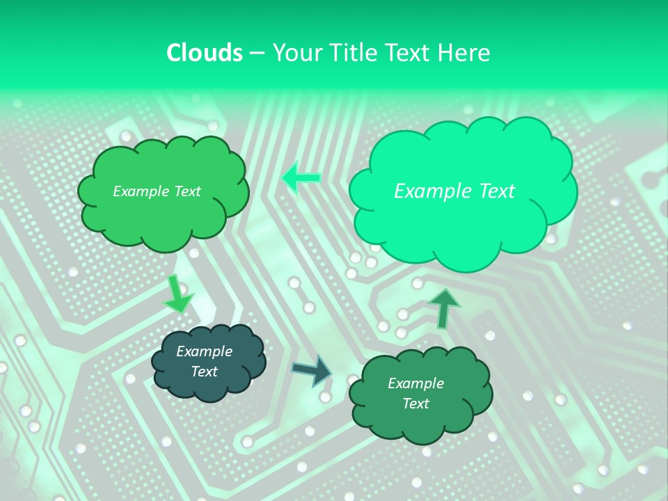 A Green Circuit Board Powerpoint Presentation PowerPoint Template