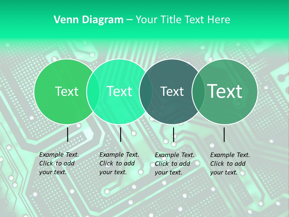 A Green Circuit Board Powerpoint Presentation PowerPoint Template