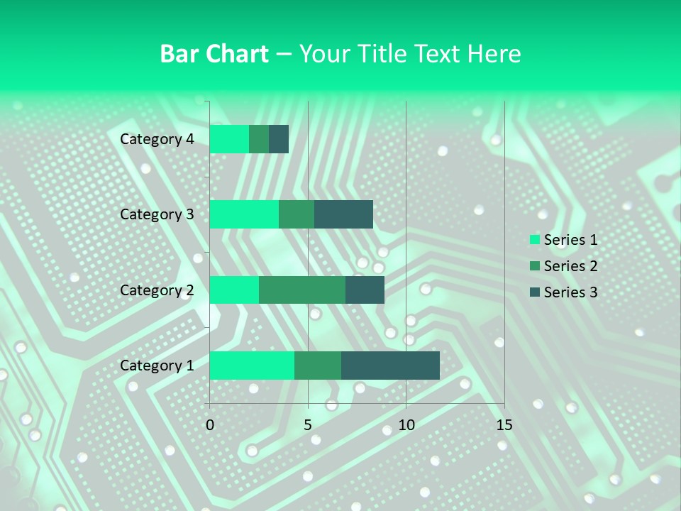A Green Circuit Board Powerpoint Presentation PowerPoint Template