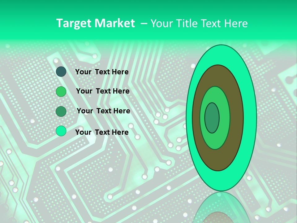 A Green Circuit Board Powerpoint Presentation PowerPoint Template