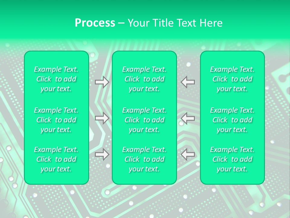 A Green Circuit Board Powerpoint Presentation PowerPoint Template