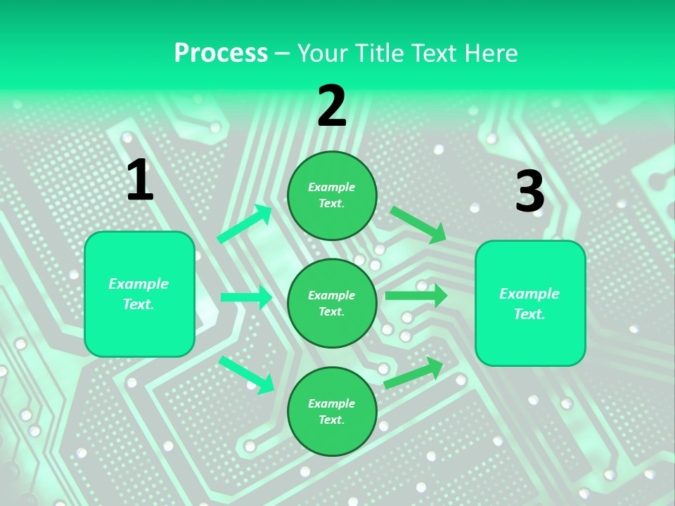 A Green Circuit Board Powerpoint Presentation PowerPoint Template