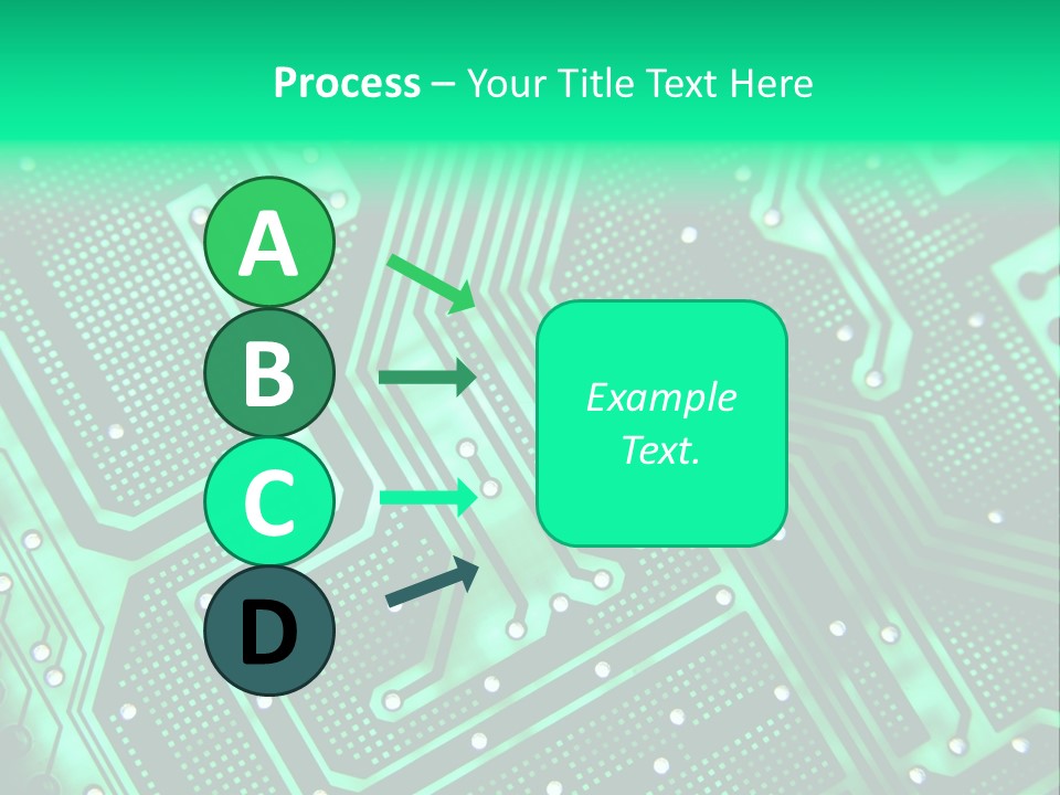 A Green Circuit Board Powerpoint Presentation PowerPoint Template