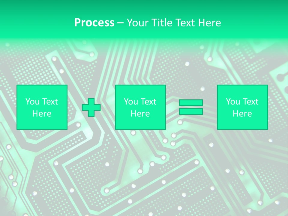 A Green Circuit Board Powerpoint Presentation PowerPoint Template