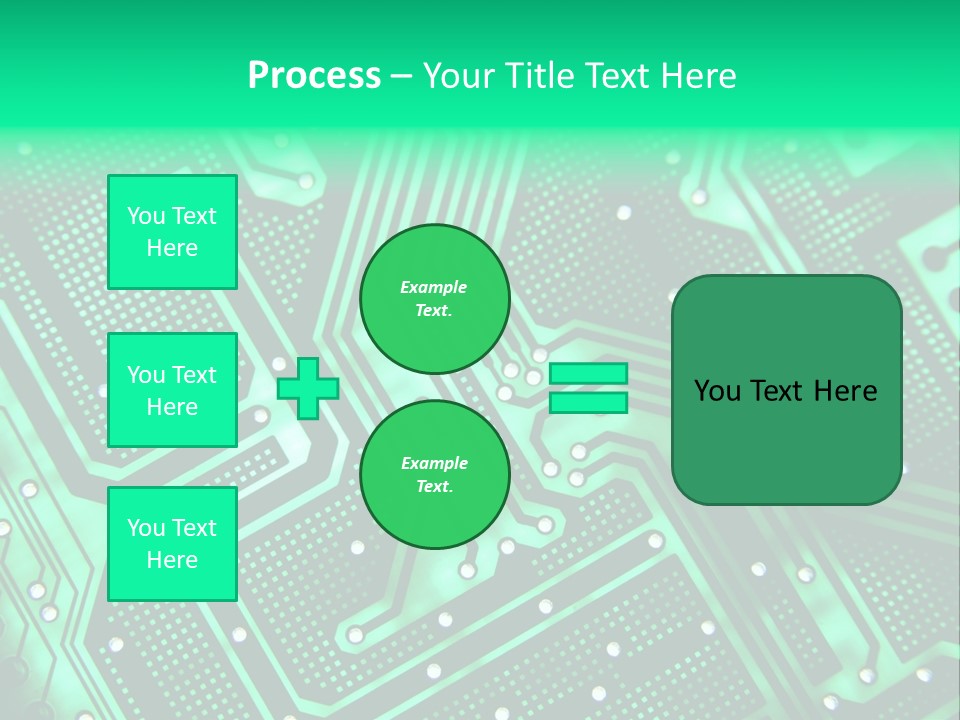A Green Circuit Board Powerpoint Presentation PowerPoint Template
