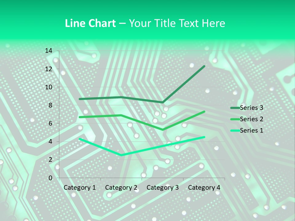 A Green Circuit Board Powerpoint Presentation PowerPoint Template