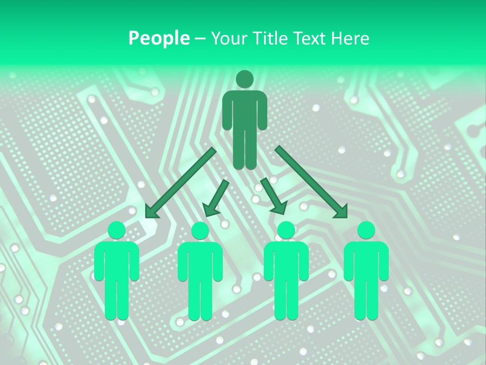 A Green Circuit Board Powerpoint Presentation PowerPoint Template