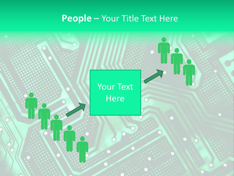 A Green Circuit Board Powerpoint Presentation PowerPoint Template
