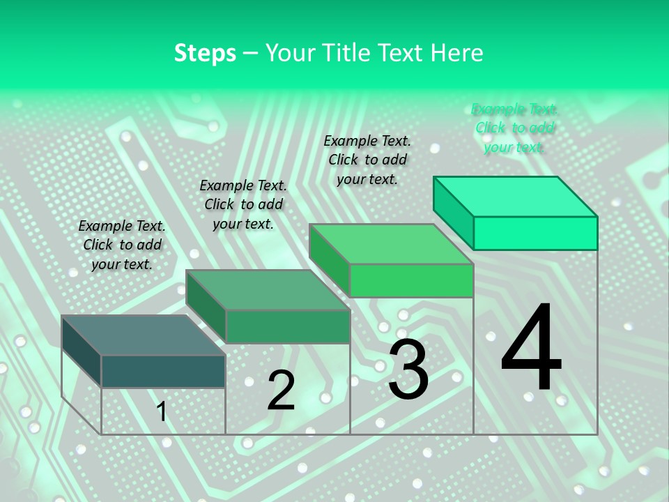 A Green Circuit Board Powerpoint Presentation PowerPoint Template