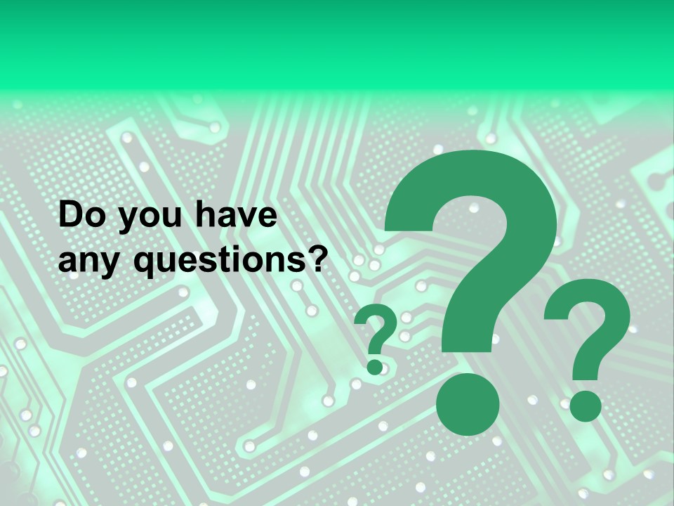 A Green Circuit Board Powerpoint Presentation PowerPoint Template