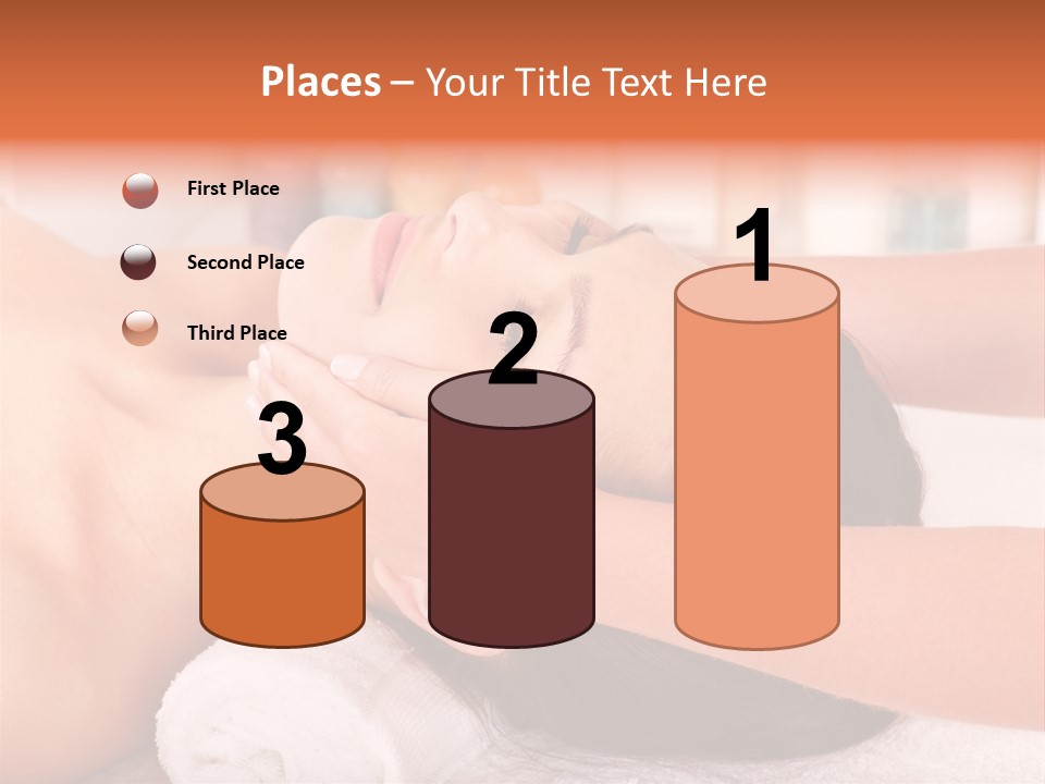 A Woman Getting A Facial Massage In A Spa PowerPoint Template