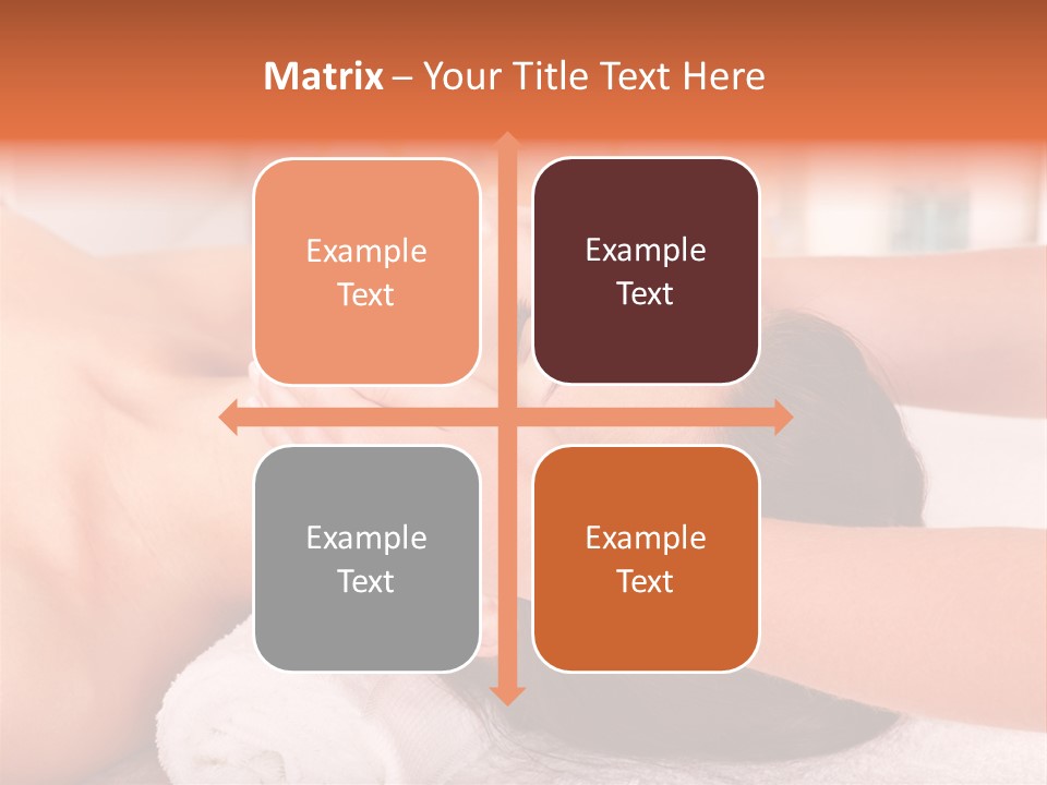 A Woman Getting A Facial Massage In A Spa PowerPoint Template