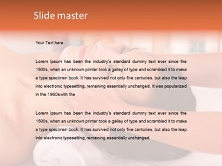 A Woman Getting A Facial Massage In A Spa PowerPoint Template