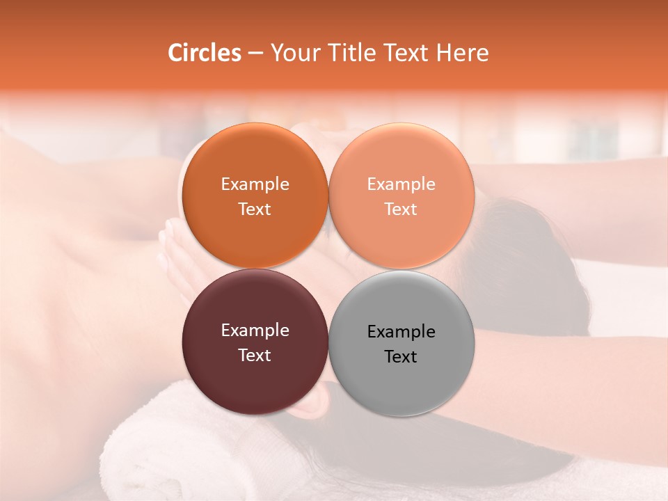 A Woman Getting A Facial Massage In A Spa PowerPoint Template