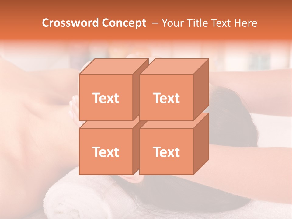 A Woman Getting A Facial Massage In A Spa PowerPoint Template