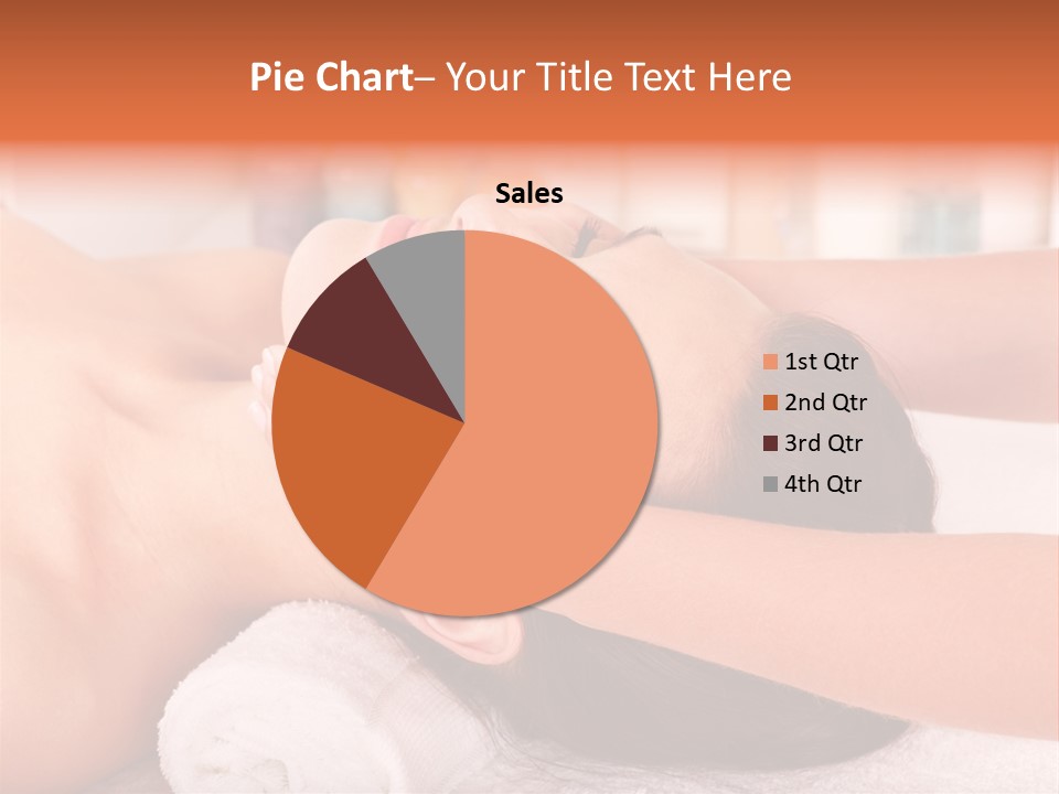 A Woman Getting A Facial Massage In A Spa PowerPoint Template