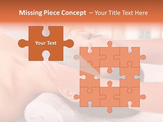 A Woman Getting A Facial Massage In A Spa PowerPoint Template