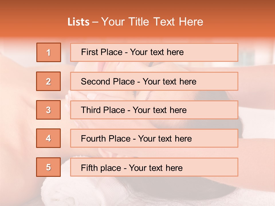 A Woman Getting A Facial Massage In A Spa PowerPoint Template