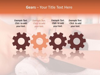 A Woman Getting A Facial Massage In A Spa PowerPoint Template