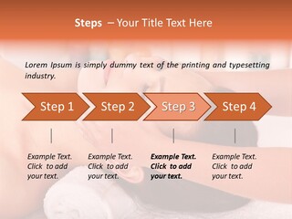 A Woman Getting A Facial Massage In A Spa PowerPoint Template