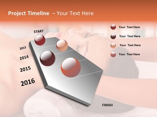 A Woman Getting A Facial Massage In A Spa PowerPoint Template