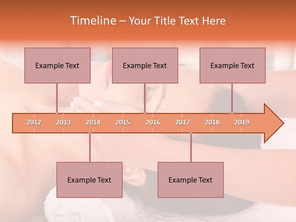 A Woman Getting A Facial Massage In A Spa PowerPoint Template