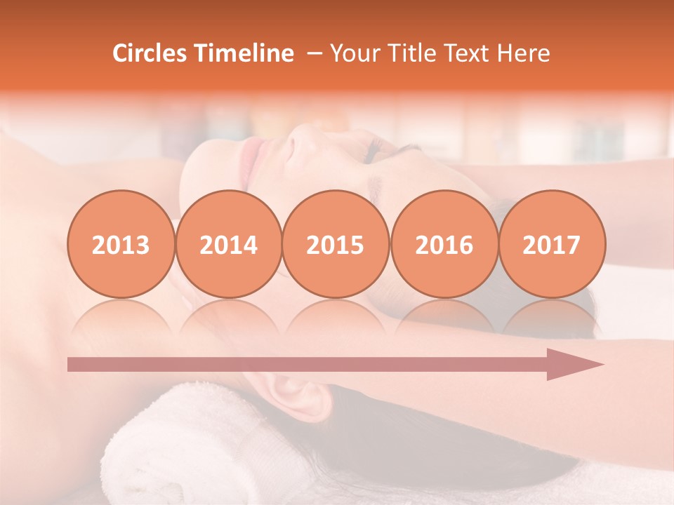 A Woman Getting A Facial Massage In A Spa PowerPoint Template