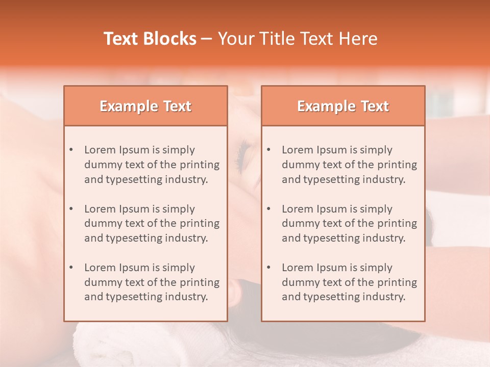 A Woman Getting A Facial Massage In A Spa PowerPoint Template