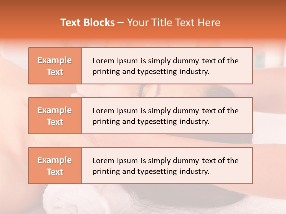 A Woman Getting A Facial Massage In A Spa PowerPoint Template