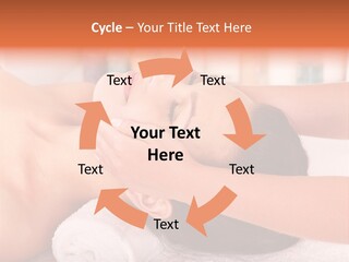 A Woman Getting A Facial Massage In A Spa PowerPoint Template