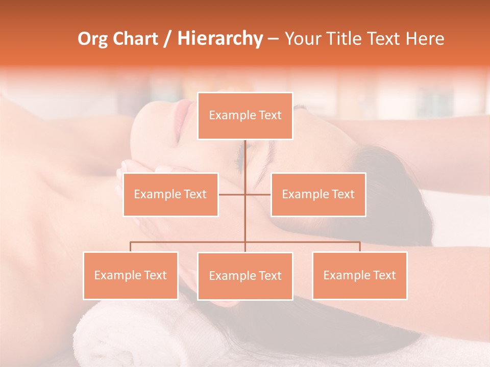 A Woman Getting A Facial Massage In A Spa PowerPoint Template